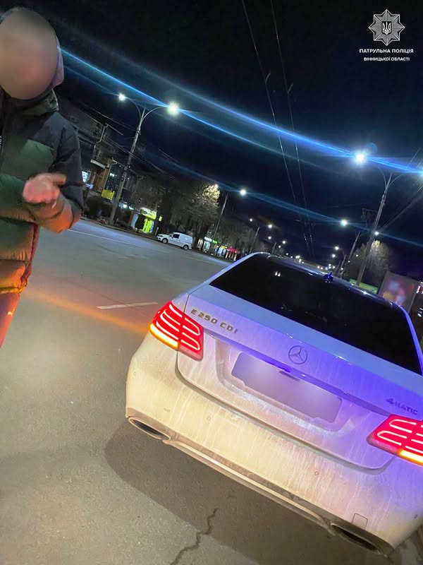 У Вінниці патрульні зупинили водія позбавленого права керування на 10 років