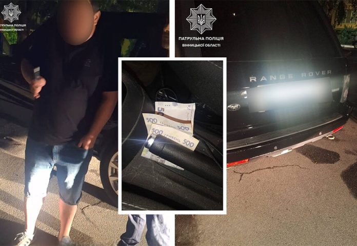 Погоня, алкоголь і хабар: вінничанин на Range Rover “погорів” на криміналі
