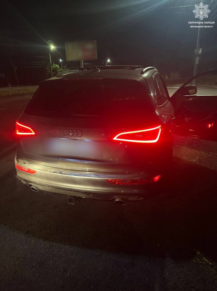 П’яна за кермом: у Вінниці затримали водійку Audi з 1,19 проміле