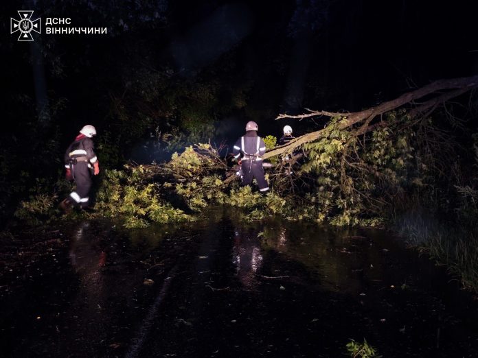 Негода вдарила по Вінниччині: сотні домів без світла, підтоплені будинки та садок