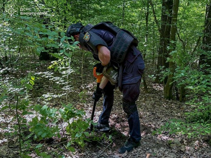 На Вінниччині знищили боєприпаси Другої світової, знайдені в лісі
