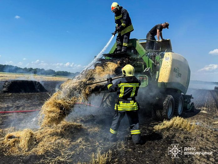 На Вінниччині за добу ліквідували 8 пожеж: горіли будинки, техніка й сухостій