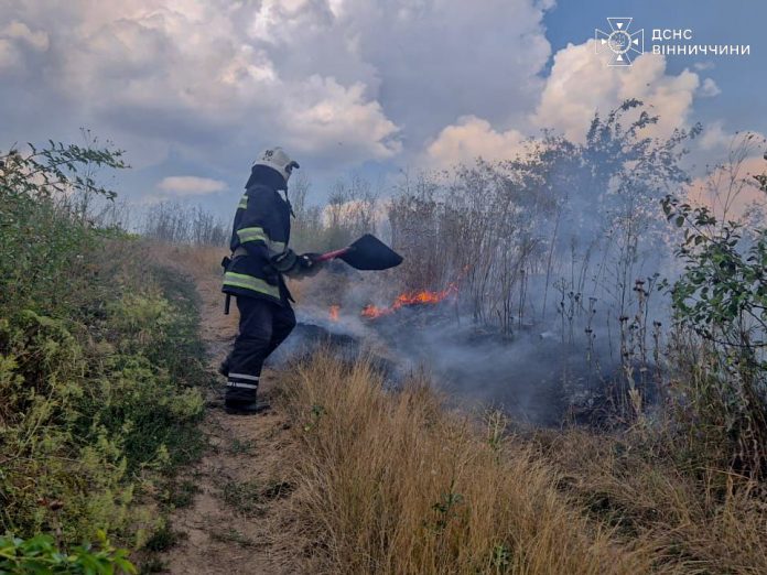 Спека і недбалість: пожежі охопили чотири райони Вінниччини