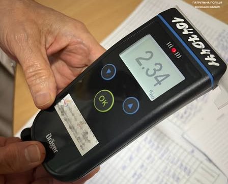 У Вінниці затримали двох водіїв у стані сп’яніння, один мав 2,34 проміле алкоголю