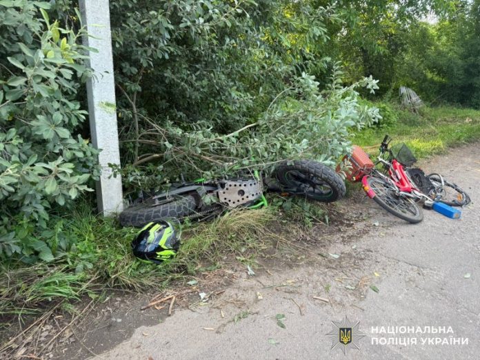 На Вінниччині внаслідок ДТП травмовані двоє велосипедистів