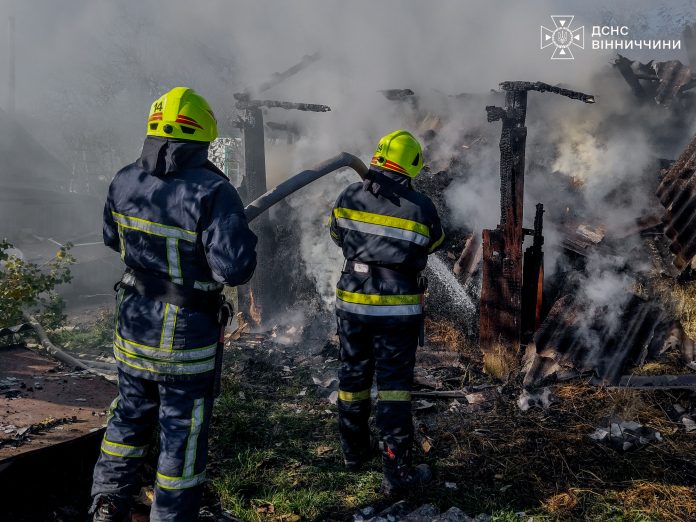 П’ять пожеж за добу: на Вінниччині знову зайнялося через коротке замикання