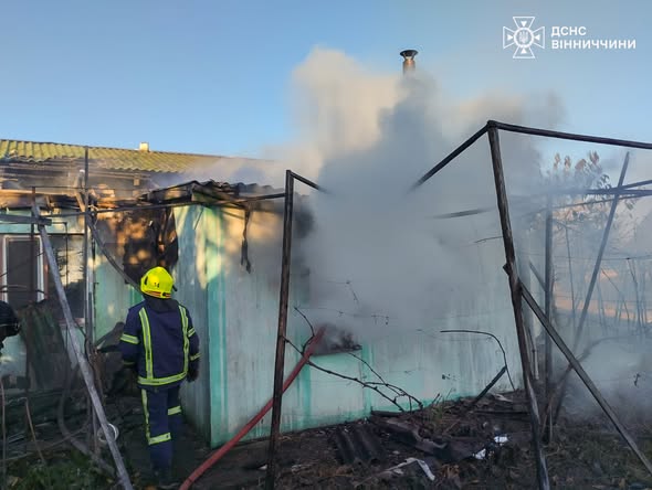 На Вінниччині сталося шість пожеж за добу: горіли будинки та поля, обійшлося без жертв