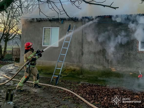 Серія пожеж на Вінниччині: одна жертва та три загоряння у житловому секторі