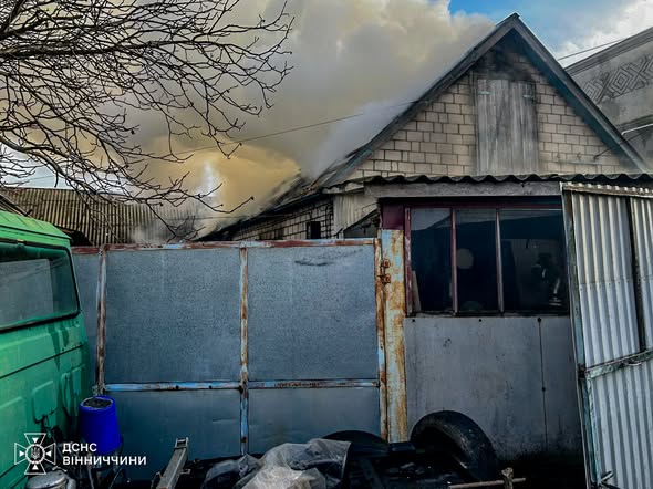 На Вінниччині за добу сталися три пожежі в житловому секторі: знищене майно та загибель тварин