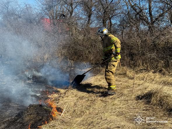 Суха трава, коротке замикання і несправні печі: рятувальники гасили пожежі на Вінниччині