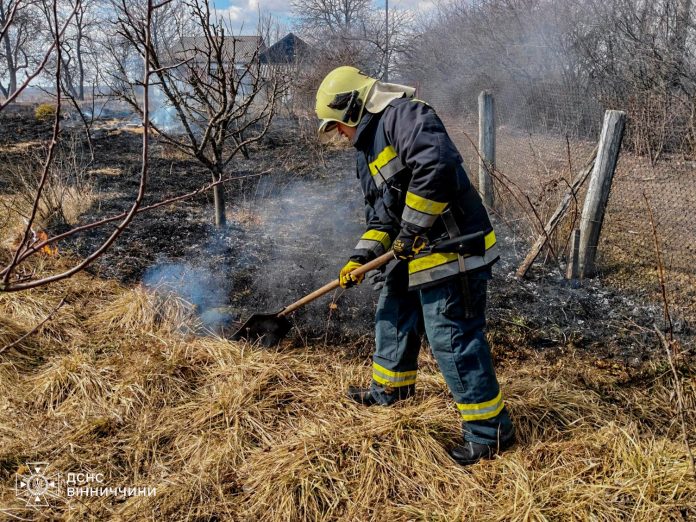 Понад 3 гектари вигоріло: рятувальники ліквідували 11 пожеж на Вінниччині