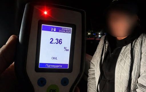2,36 проміле за кермом: на Вінниччині патрульні склали протокол на водійку