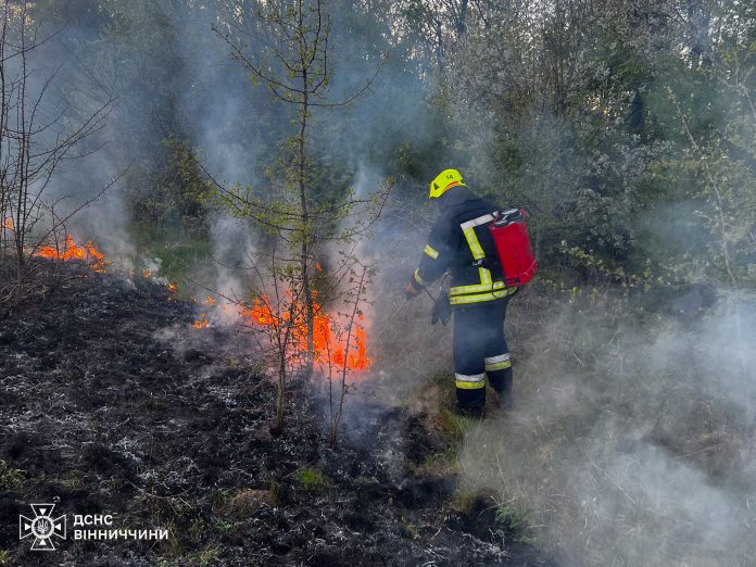 На Вінниччині за добу сталося 12 пожеж: горіли будинки, господарчі споруди та суха трава