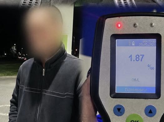У Вінниці нетверезий кермувальник залишився без авто після зустрічі з патрульними