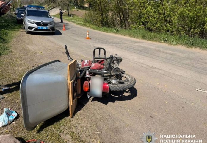 У Вінниці та області за добу сталися три ДТП з постраждалими пішоходами та мотоциклістами