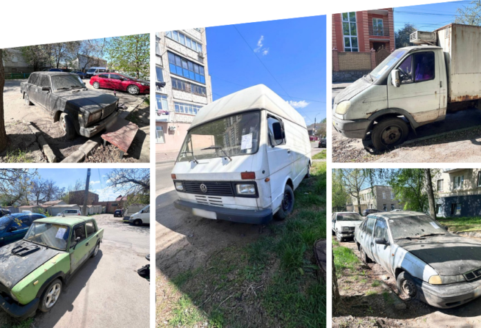 23 занедбані автомобілі вже прибрали з громадського простору Вінниці