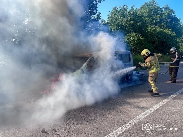 Рятувальники Вінниччини сім разів виїжджали на відкриті території та гасили пожежі в будинку й автомобілях