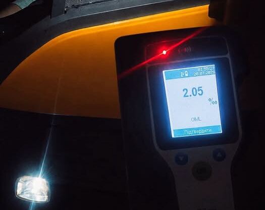 У Вінниці патрульні зупинили нетверезого водія Ford: Драгер показав 2,05 проміле