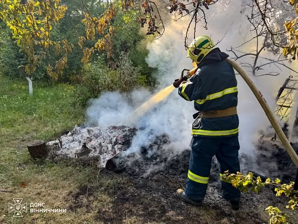 У Ладижині задимило п’ятиповерхівку, а в області палали відкриті території