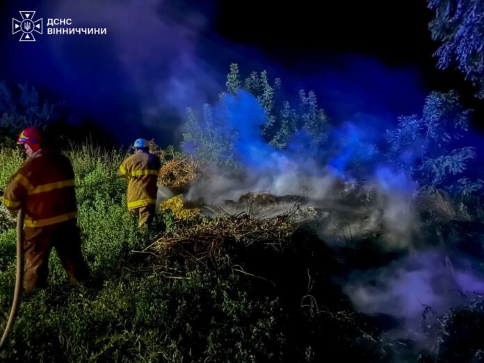 Понад 5 гектарів землі у вогні: на Вінниччині знову горіли пожнивні залишки