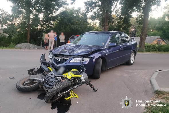 На Вінниччині у двох ДТП травмувалися мотоцикліст та неповнолітній велосипедист