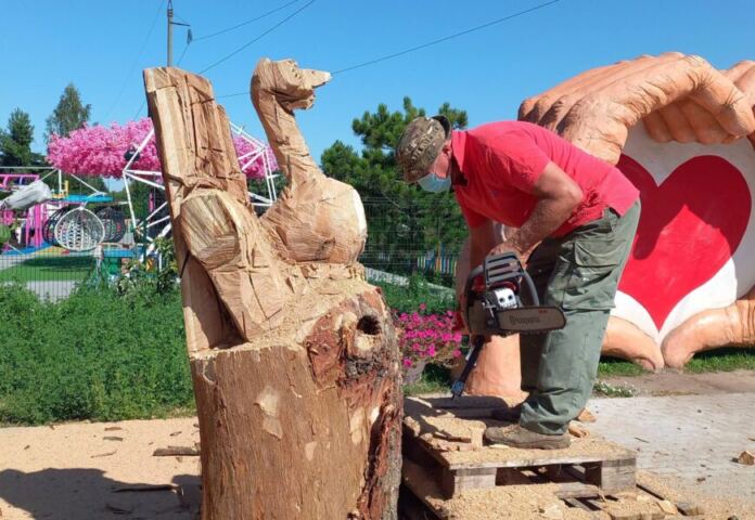 Нові дерев’яні скульптури залишаться у Вінниці: у Подільському зоопарку провели конкурс різьбярів