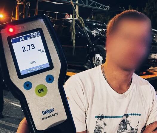 Майже у 14 разів вище норми: нетверезий водій Audi влаштував ДТП у Вінниці