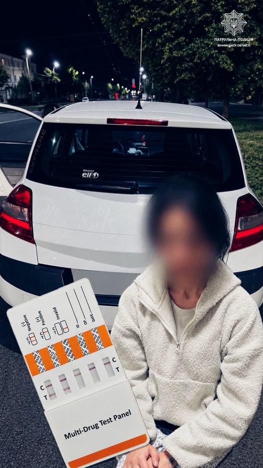 У Вінниці водійку Renault перевірили після порушення ПДР: у її організмі виявили п’ять наркотиків